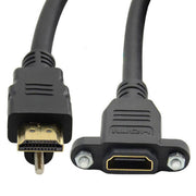 Cavo di prolunga HD da HDMI a HDMI pannello fisso, lunghezza: 1,5 m, HDMI to HDMI, Length: 1.5m