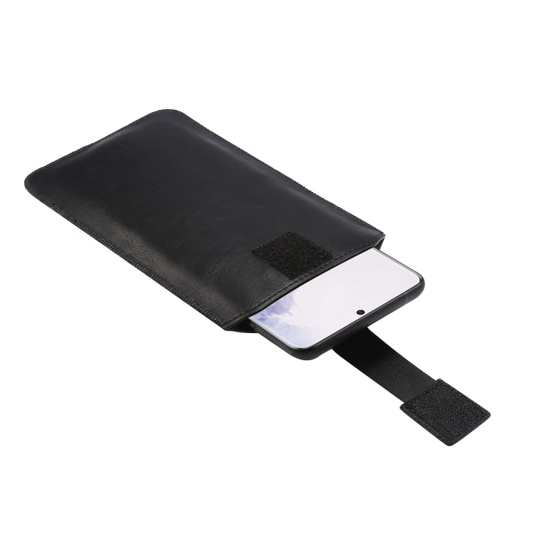 Ultra-sottile Semplice Coulisse Piatto Orizzontale Appeso Marsupio Custodia in pelle per telefono, adatta per smartphone da 4,7-5,2 pollici, For 4.7-5.2 inch
