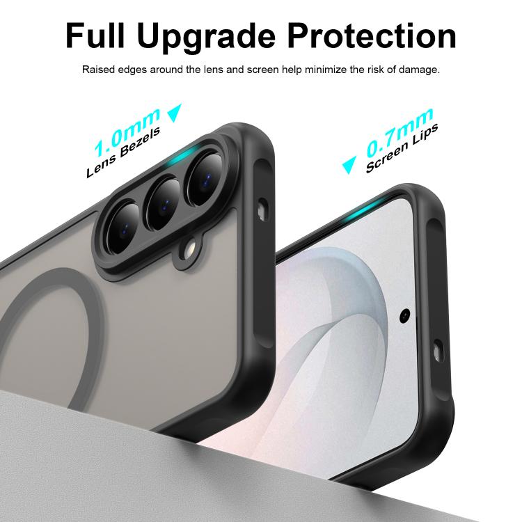 Custodia per telefono Magsafe in TPU ibrida per PC e Fan Dun Series, con finitura satinata, For Galaxy S26 FE 5G, For Galaxy S26+ 5G, For Samsung Galaxy S26 Edge 5G, For Samsung Galaxy S26 Ultra 5G, For Samsung Galaxy S26 5G, For Samsung Galaxy S25 FE 5G