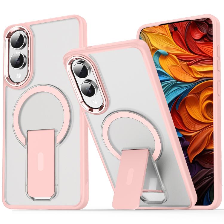 Custodia per telefono con supporto MagSafe in TPU ibrido acrilico, For Samsung Galaxy S26 Ultra 5G, For Samsung Galaxy S25 Edge 5G, For Samsung Galaxy S25 Ultra 5G