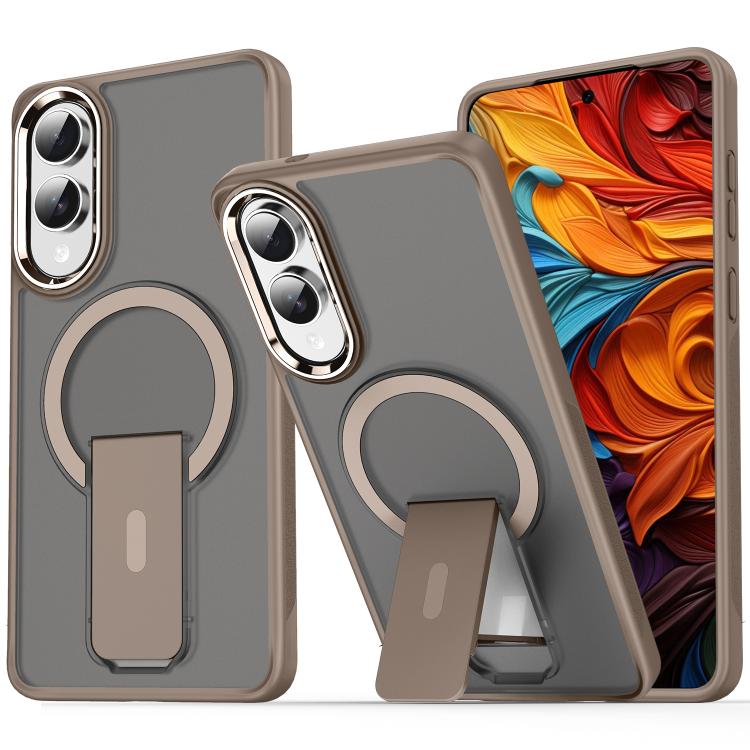 Custodia per telefono con supporto MagSafe in TPU ibrido acrilico, For Samsung Galaxy S26 Ultra 5G, For Samsung Galaxy S25 Edge 5G, For Samsung Galaxy S25 Ultra 5G