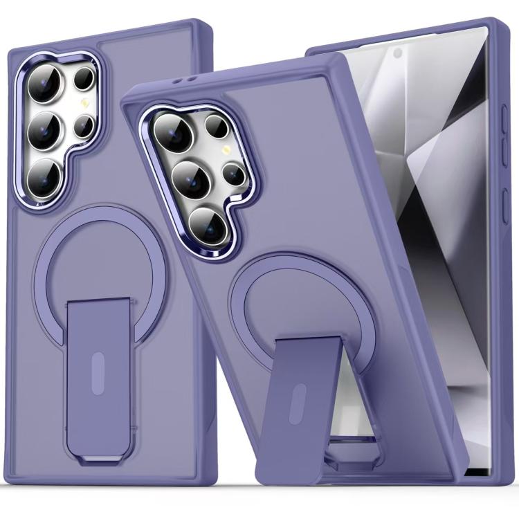Custodia per telefono con supporto MagSafe in TPU ibrido acrilico, For Samsung Galaxy S26 Ultra 5G, For Samsung Galaxy S25 Edge 5G, For Samsung Galaxy S25 Ultra 5G