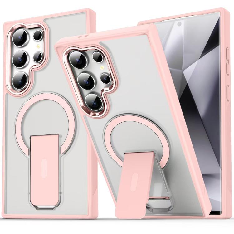 Custodia per telefono con supporto MagSafe in TPU ibrido acrilico, For Samsung Galaxy S26 Ultra 5G, For Samsung Galaxy S25 Edge 5G, For Samsung Galaxy S25 Ultra 5G