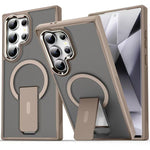 Custodia per telefono con supporto MagSafe in TPU ibrido acrilico, For Samsung Galaxy S26 Ultra 5G, For Samsung Galaxy S25 Edge 5G, For Samsung Galaxy S25 Ultra 5G