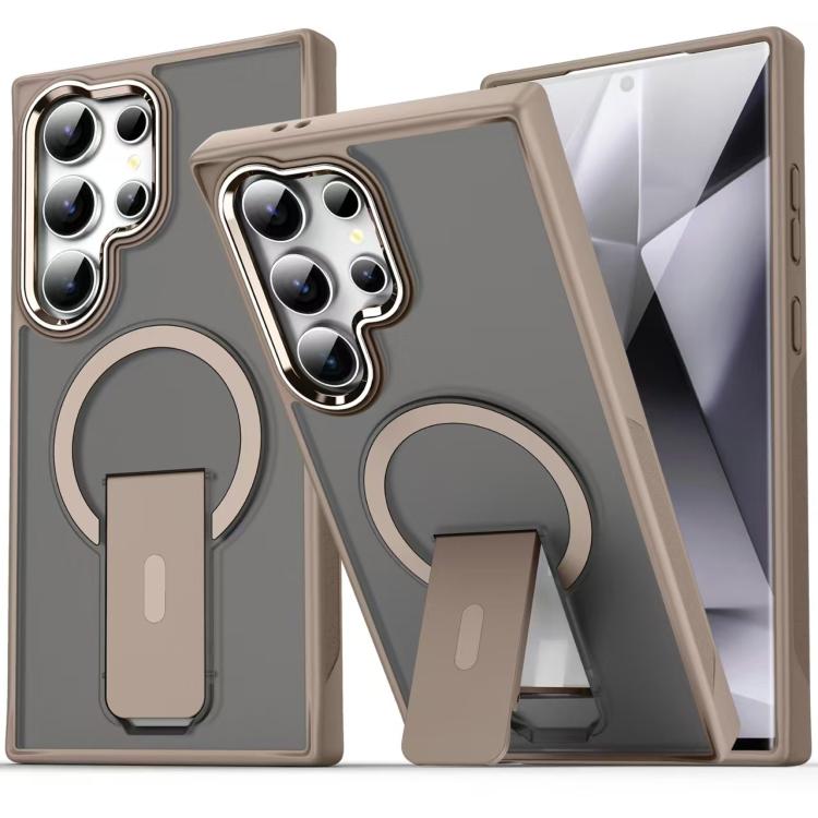 Custodia per telefono con supporto MagSafe in TPU ibrido acrilico, For Samsung Galaxy S26 Ultra 5G, For Samsung Galaxy S25 Edge 5G, For Samsung Galaxy S25 Ultra 5G