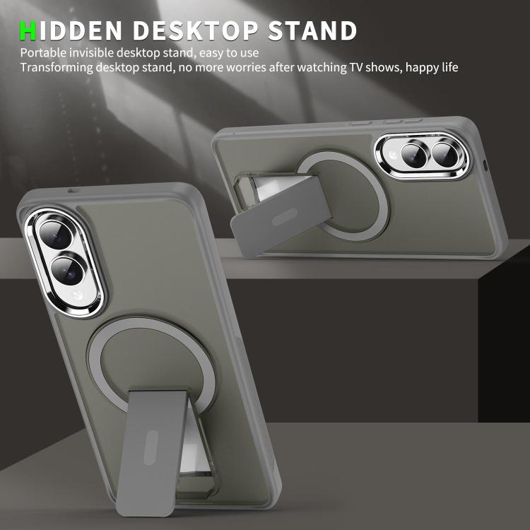 Custodia per telefono con supporto MagSafe in TPU ibrido acrilico, For Samsung Galaxy S26 Ultra 5G, For Samsung Galaxy S25 Edge 5G, For Samsung Galaxy S25 Ultra 5G