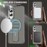 Custodia per telefono con supporto MagSafe in TPU ibrido acrilico, For Samsung Galaxy S26 Ultra 5G, For Samsung Galaxy S25 Edge 5G, For Samsung Galaxy S25 Ultra 5G