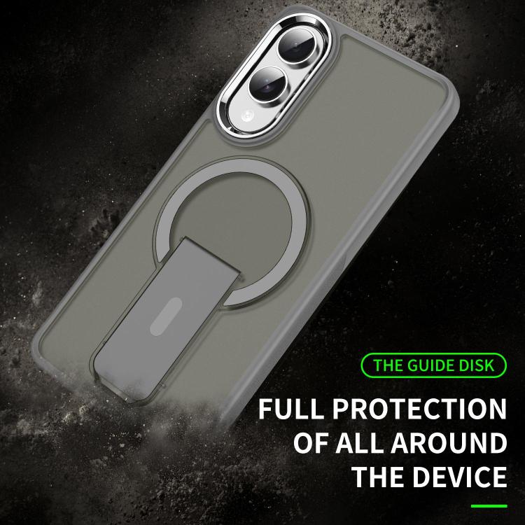 Custodia per telefono con supporto MagSafe in TPU ibrido acrilico, For Samsung Galaxy S26 Ultra 5G, For Samsung Galaxy S25 Edge 5G, For Samsung Galaxy S25 Ultra 5G