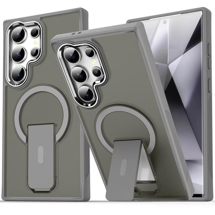 Custodia per telefono con supporto MagSafe in TPU ibrido acrilico, For Samsung Galaxy S26 Ultra 5G, For Samsung Galaxy S25 Edge 5G, For Samsung Galaxy S25 Ultra 5G