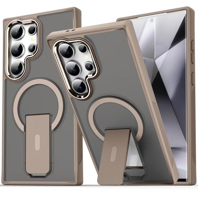 Custodia per telefono con supporto MagSafe in TPU ibrido acrilico, For Samsung Galaxy S26 Ultra 5G, For Samsung Galaxy S25 Edge 5G, For Samsung Galaxy S25 Ultra 5G