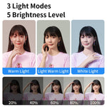 Monopiede selfie Bluetooth con luce di riempimento E6