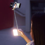 Monopiede selfie Bluetooth con luce di riempimento E6
