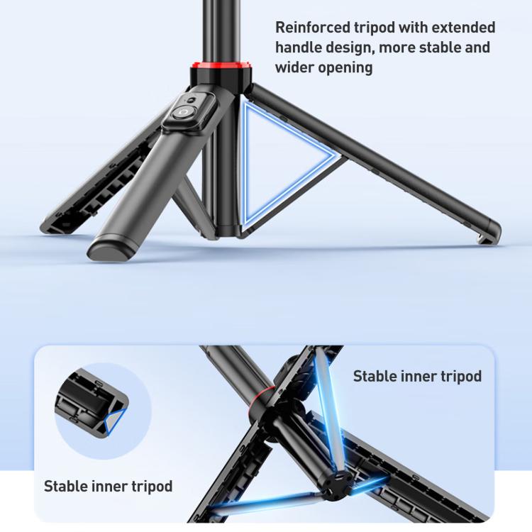 Lenovo Thinkplus H1V Premium Lega di alluminio Bluetooth Selfie Stick, 1,3 m