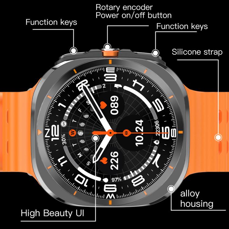 X7 1.51 pollici IPS Screen Bluetooth Smart Watch supporta il monitoraggio della salute