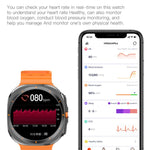 X7 1.51 pollici IPS Screen Bluetooth Smart Watch supporta il monitoraggio della salute