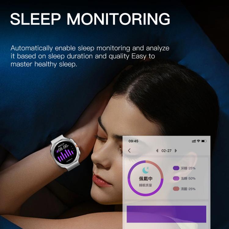 X7 1.51 pollici IPS Screen Bluetooth Smart Watch supporta il monitoraggio della salute