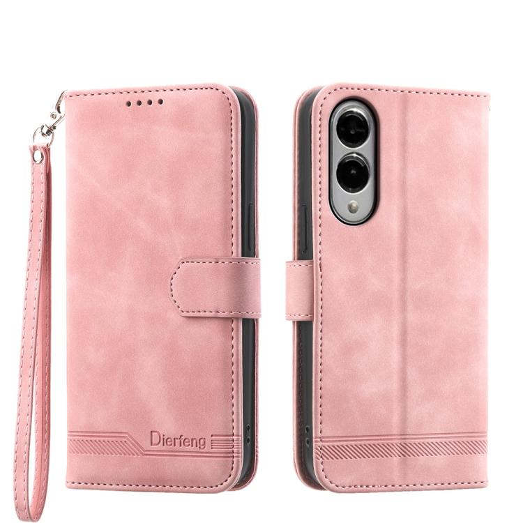 Custodia per telefono in pelle PU ibrida TPU Dream Line Dierfeng, For Galaxy S26 5G, For Galaxy S25 FE 5G, For Galaxy S25 Edge 5G