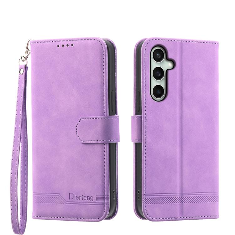 Custodia per telefono in pelle PU ibrida TPU Dream Line Dierfeng, For Galaxy S26 5G, For Galaxy S25 FE 5G, For Galaxy S25 Edge 5G