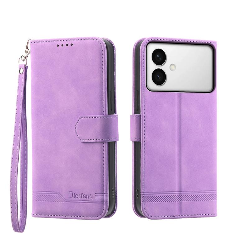 Custodia per telefono in pelle PU ibrida TPU Dream Line Dierfeng, For Galaxy S26 FE 5G, For Galaxy S26+ 5G, For Galaxy S26 Edge 5G, For Galaxy S26 Ultra 5G