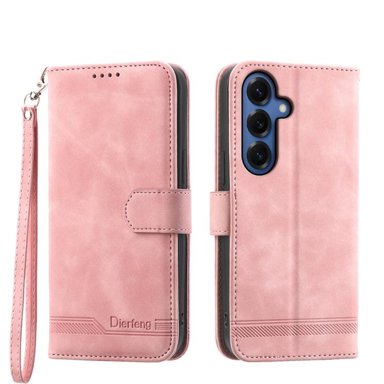Custodia per telefono in pelle PU ibrida TPU Dream Line Dierfeng, For Galaxy S26 5G, For Galaxy S25 FE 5G, For Galaxy S25 Edge 5G