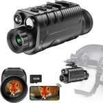 NVG07S Dispositivo monoculare per esterni con schermo OLED rotondo da 1,39 pollici e visione notturna a infrarossi, da indossare sulla testa.