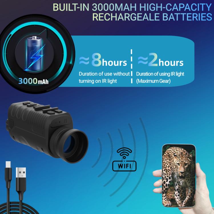 NVG07S Dispositivo monoculare per esterni con schermo OLED rotondo da 1,39 pollici e visione notturna a infrarossi, da indossare sulla testa.