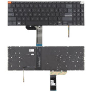 Tastiera retroilluminata per laptop Asus Vivobook Pro 15X OLED K6501 M6501 (versione USA), K6501 (Black), K6501 (White)