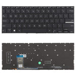 Tastiera retroilluminata per laptop, versione USA, compatibile con Asus VivoBook 14 Pro X1402 M1402 D1402 F1402 X1403Z X1402Z, X1402 (Black)