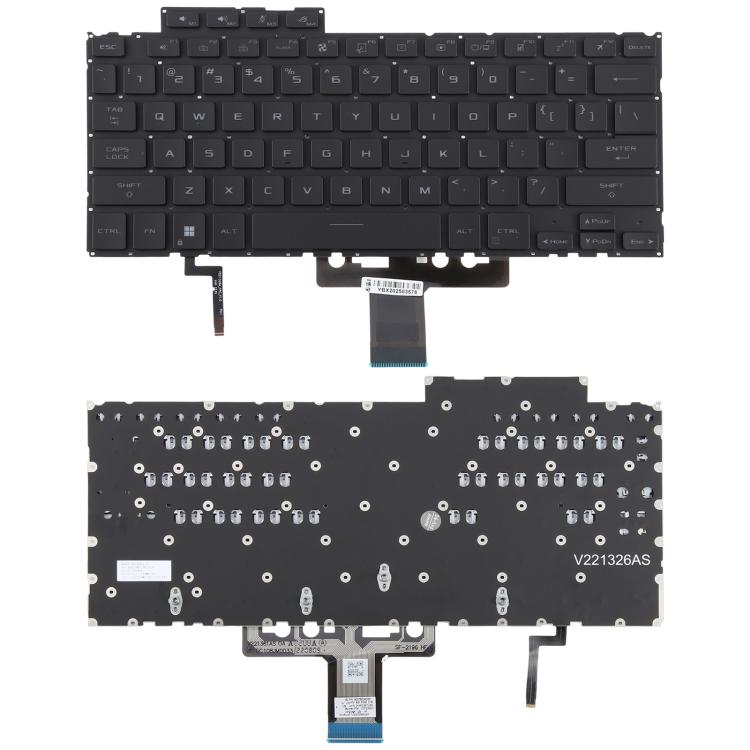 Tastiera retroilluminata per laptop Asus ROG Flow X13 GV302 2023 GV302XV GV302XU (versione USA)., GV302