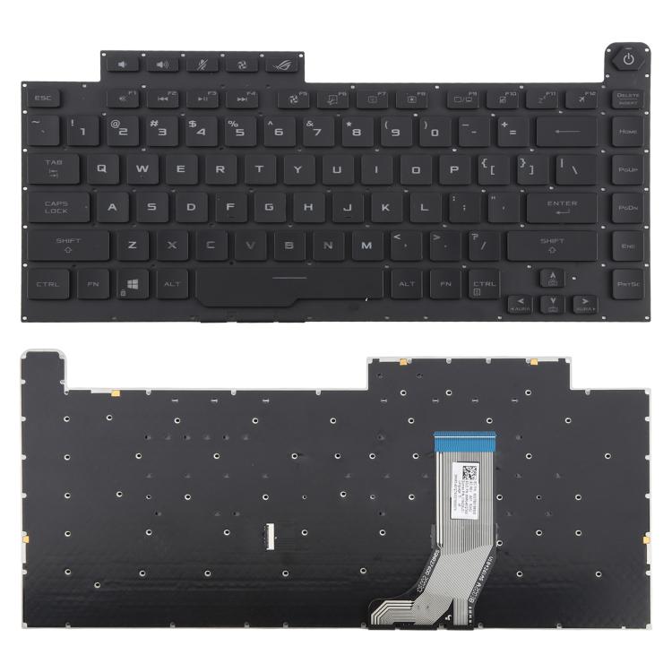 Tastiera per laptop retroilluminata RGB versione USA per Asus ROG Strix Scar G512 G512LV G512LW G512LI, G512 (Black)