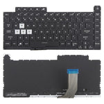 Tastiera retroilluminata a 16 pin colorata, versione USA, per laptop Asus ROG Strix Scar G512 G512LV G512LW G512LI, G512 (Transparent keycaps)