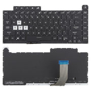 Tastiera retroilluminata a 16 pin colorata, versione USA, per laptop Asus ROG Strix Scar G512 G512LV G512LW G512LI, G512 (Transparent keycaps)