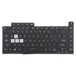 Tastiera retroilluminata a 16 pin colorata, versione USA, per laptop Asus ROG Strix Scar G512 G512LV G512LW G512LI, G512 (Transparent keycaps)