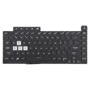 Tastiera retroilluminata a 16 pin colorata, versione USA, per laptop Asus ROG Strix Scar G512 G512LV G512LW G512LI, G512 (Transparent keycaps)