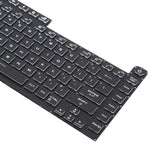 Tastiera retroilluminata a 16 pin colorata, versione USA, per laptop Asus ROG Strix Scar G512 G512LV G512LW G512LI, G512 (Transparent keycaps)