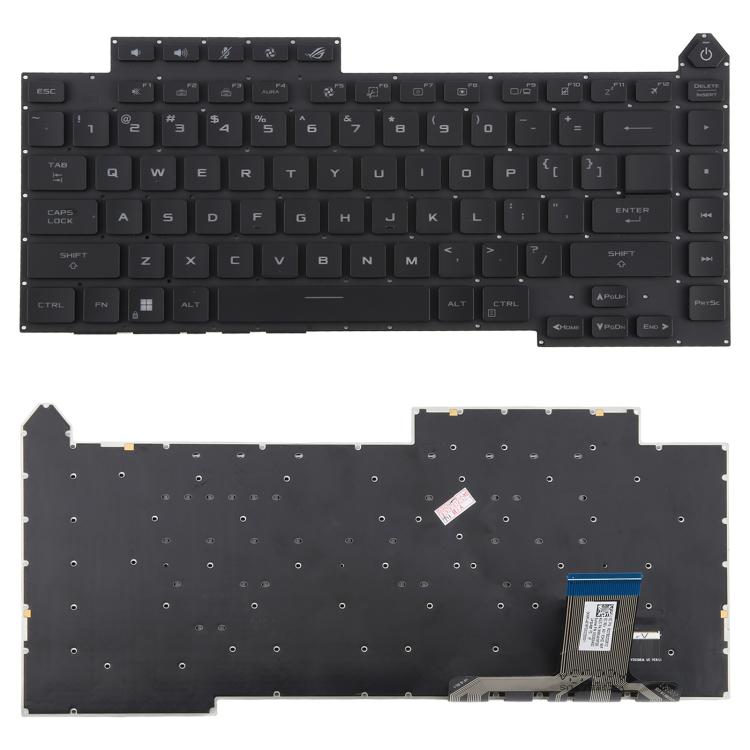 Tastiera per laptop retroilluminata RGB versione USA per Asus Rog Strix G15 G513 G513RC G513RM G513RW G513QR G513QE G513IM G513IE G513IC, G15 (RGB)