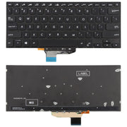 Tastiera retroilluminata per laptop, versione USA, compatibile con Asus VivoBook S14 K430 A430 X430 S403 S4300F S4300U, S14 (Black), S14 (Silver)