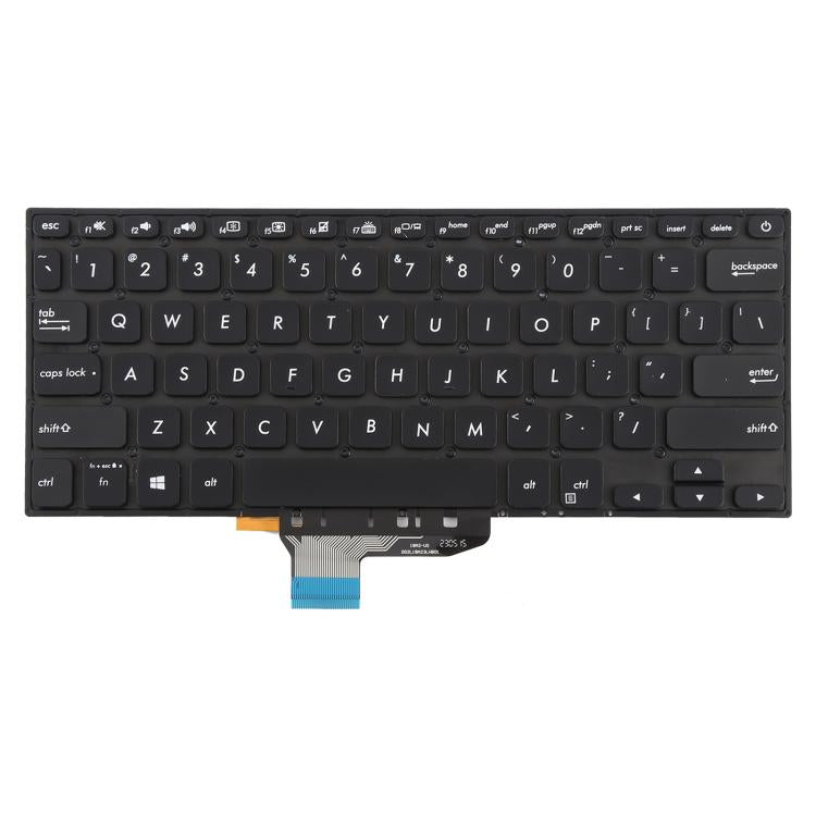 Tastiera retroilluminata per laptop, versione USA, compatibile con Asus VivoBook S14 K430 A430 X430 S403 S4300F S4300U, S14 (Black), S14 (Silver)