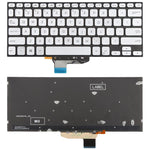 Tastiera retroilluminata per laptop, versione USA, compatibile con Asus VivoBook S14 K430 A430 X430 S403 S4300F S4300U, S14 (Black), S14 (Silver)