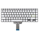 Tastiera retroilluminata per laptop Asus VivoBook S14 X421 X421DA X421UA X421EP X421EQ X421JQ X421FP X421FF X421FL (versione USA), X421 (Silver)