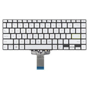 Tastiera retroilluminata per laptop Asus VivoBook S14 X421 X421DA X421UA X421EP X421EQ X421JQ X421FP X421FF X421FL (versione USA), X421 (Silver)