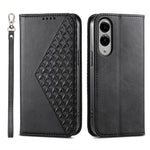 Custodia per telefono in pelle con texture a griglia cubica effetto vitello, con chiusura magnetica., For Galaxy S26 5G, For Galaxy S25 FE 5G, For Galaxy S25 Edge 5G