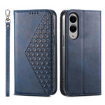 Custodia per telefono in pelle con texture a griglia cubica effetto vitello, con chiusura magnetica., For Galaxy S26 5G, For Galaxy S25 FE 5G, For Galaxy S25 Edge 5G