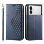 Custodia per telefono in pelle con texture a griglia cubica effetto vitello, con chiusura magnetica., For Galaxy S26 FE 5G, For Galaxy S26+ 5G, For Galaxy S26 Edge 5G, For Galaxy S26 Ultra 5G