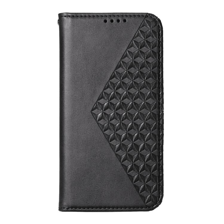 Custodia per telefono in pelle con texture a griglia cubica effetto vitello, con chiusura magnetica., For Galaxy S26 5G, For Galaxy S25 FE 5G, For Galaxy S25 Edge 5G