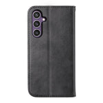 Custodia per telefono in pelle con texture a griglia cubica effetto vitello, con chiusura magnetica., For Galaxy S26 FE 5G, For Galaxy S26+ 5G, For Galaxy S26 Edge 5G, For Galaxy S26 Ultra 5G