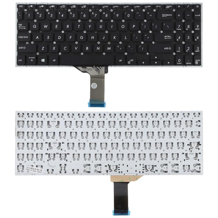 Tastiera per laptop versione USA per Asus S530 S530U S530F S15 S530UA S530UN S5300 S5300F S5300FN S5300U S5300UN X530 X530M, S530 (Silver), S530 (Black)