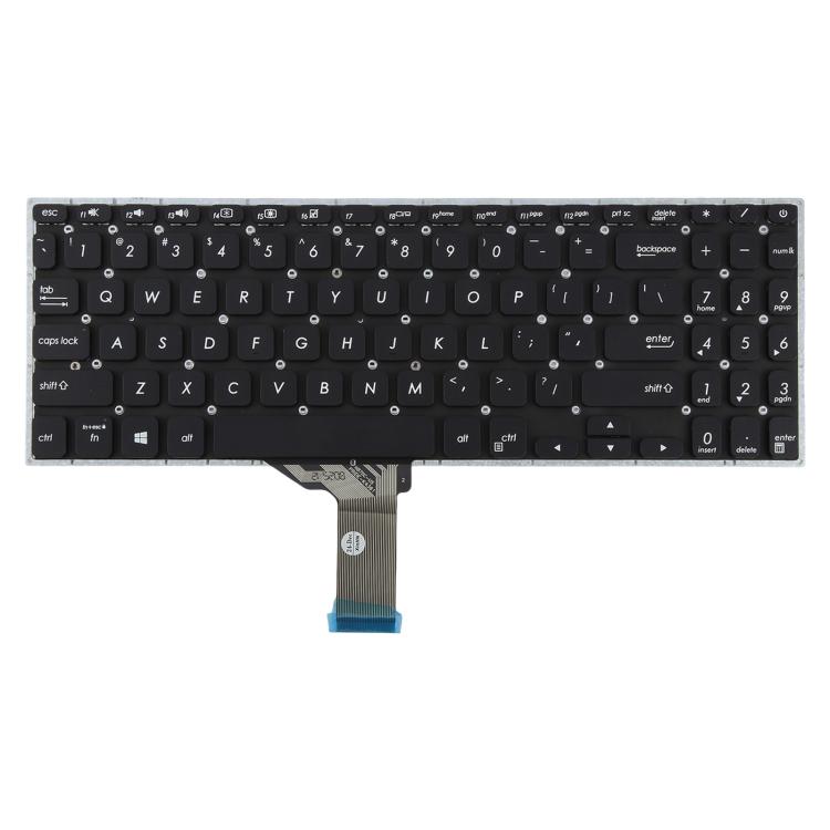 Tastiera per laptop versione USA per Asus S530 S530U S530F S15 S530UA S530UN S5300 S5300F S5300FN S5300U S5300UN X530 X530M, S530 (Silver), S530 (Black)