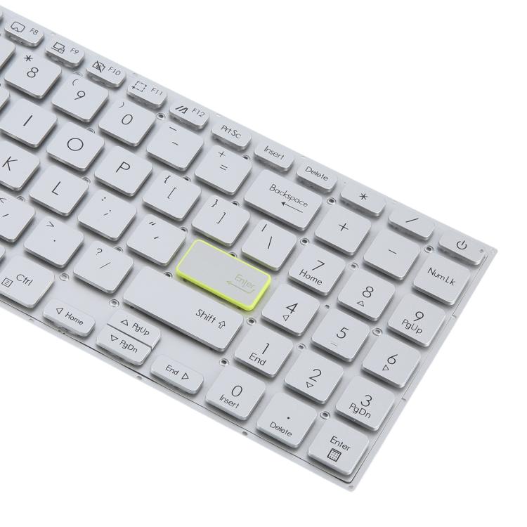 Tastiera per laptop versione USA per Asus VivoBook X521 V5100E X521FL S5600F S533F 2020, X521  (Silver), X521 (Black)