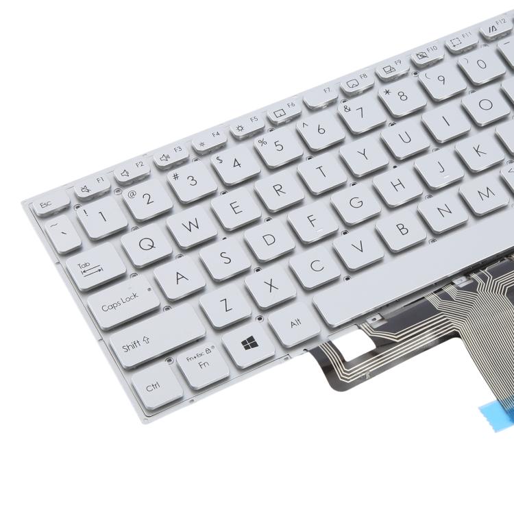 Tastiera per laptop versione USA per Asus VivoBook X521 V5100E X521FL S5600F S533F 2020, X521  (Silver), X521 (Black)